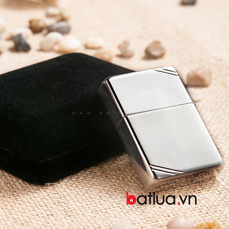 Bật lửa Zippo chính hãng phiên bản 1937 bạc nguyên khối