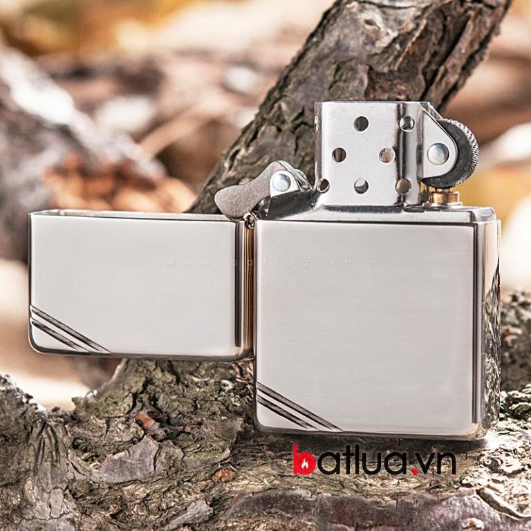 Bật lửa Zippo chính hãng phiên bản 1937 bạc nguyên khối