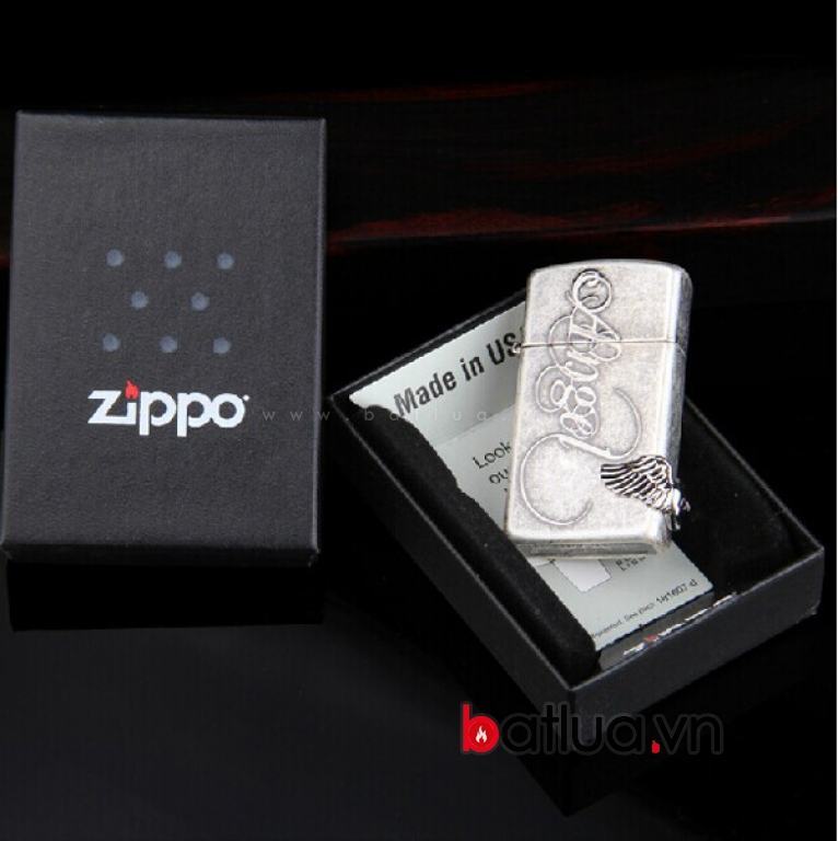 Bật lửa zippo chính hãng phiên bản Angel bản hẹp