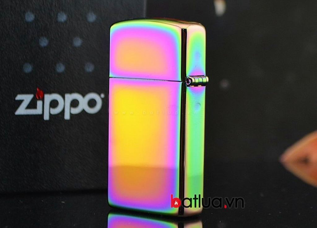 Bật lửa zippo Mỹ chính hãng bản hẹp 7 màu