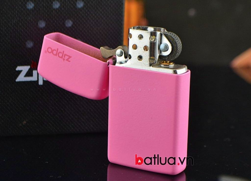 Bật lửa zippo chính hãng bản hẹp mày hồng cẩm