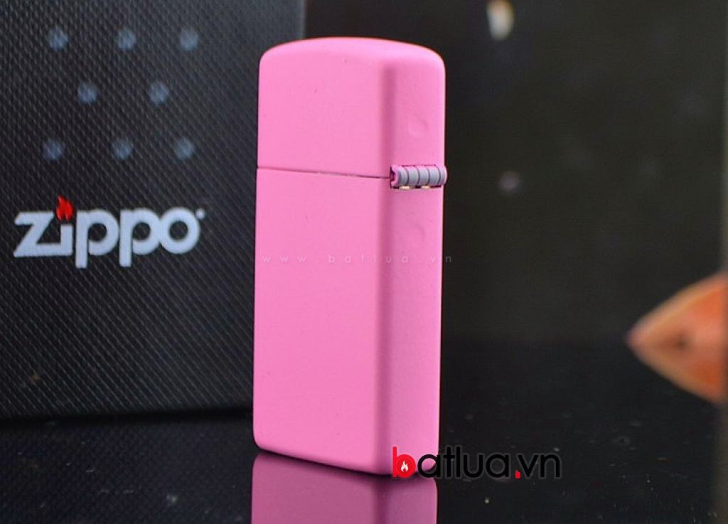 Bật lửa zippo chính hãng bản hẹp mày hồng cẩm