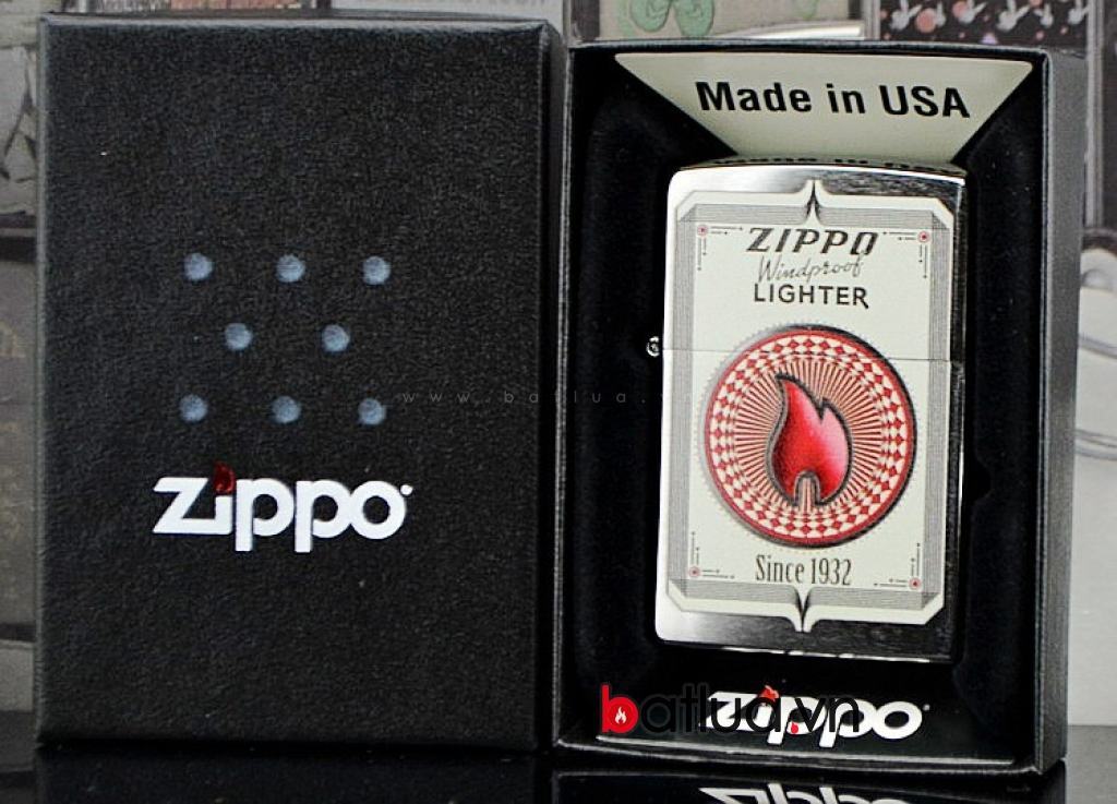 Bật lửa zippo chính hãng Mỹ phiên bản ngọn lửa