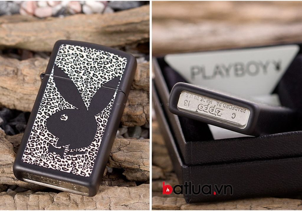 Bật lửa zippo chính hãng Mỹ bản hẹp PlayBoy