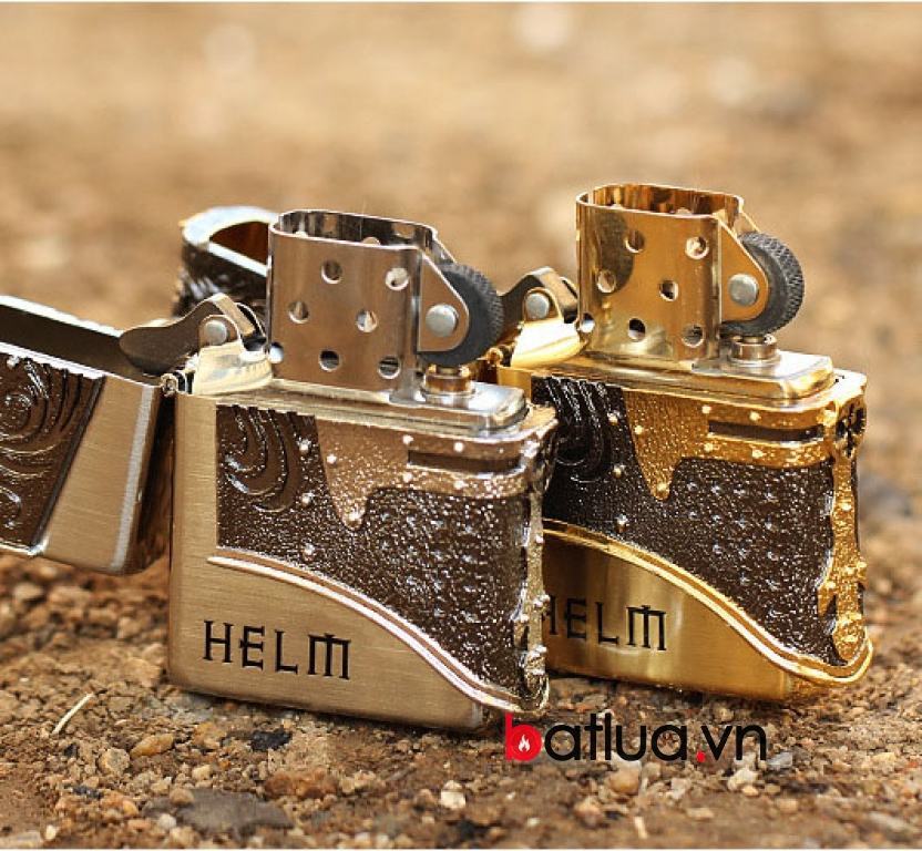 Bật lửa Zippo chính hãng Helm mạ vàng