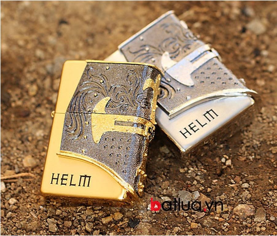 Bật lửa Zippo chính hãng Helm mạ vàng