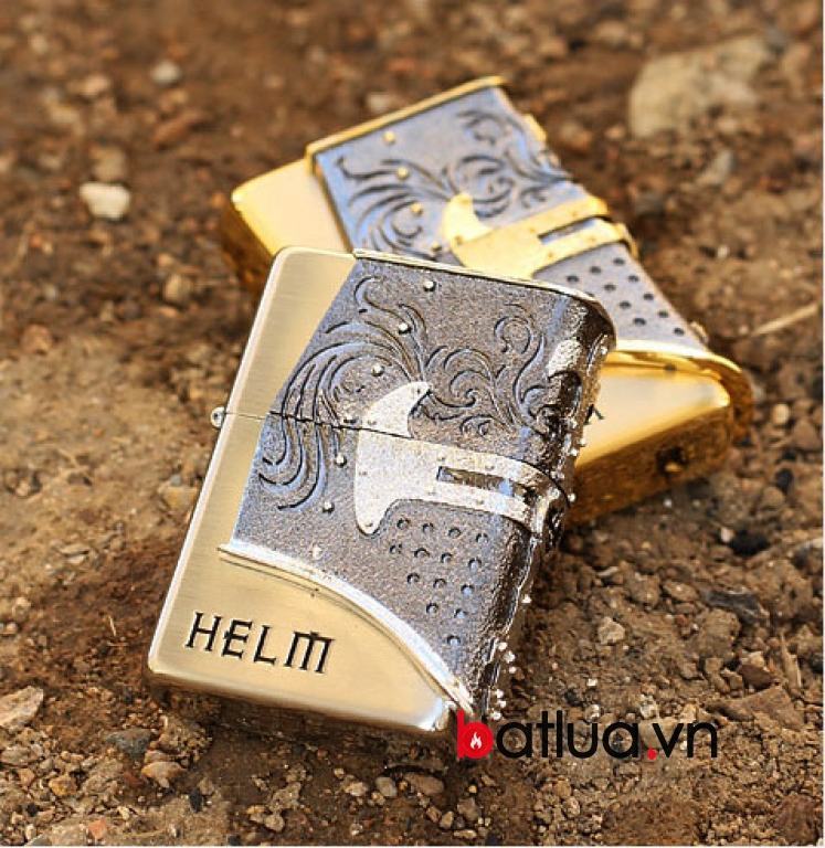 Bật lửa Zippo chính hãng Helm mạ vàng