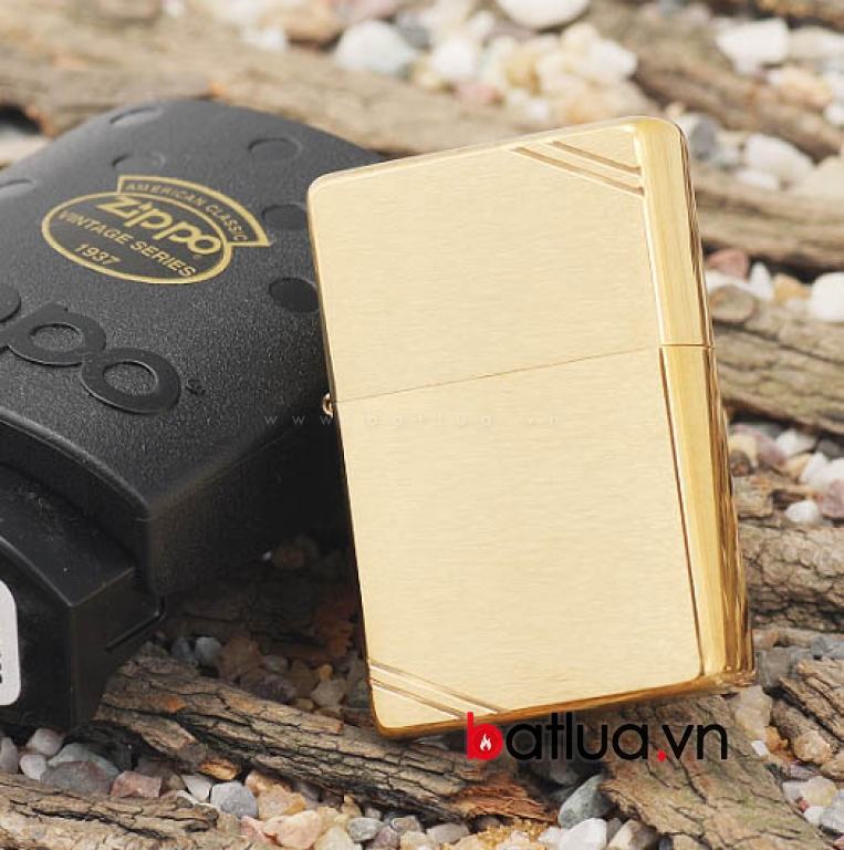 Bật lửa zippo đồng sước ngang Classical Brass