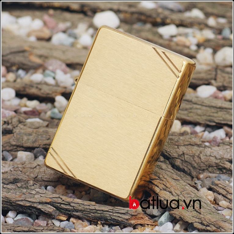 Bật lửa zippo đồng sước ngang Classical Brass