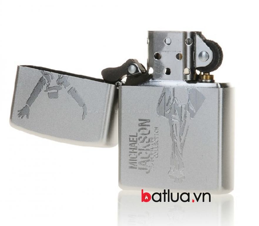 Bật lửa Zippo chính hãng bạc khắc Michael Jackson