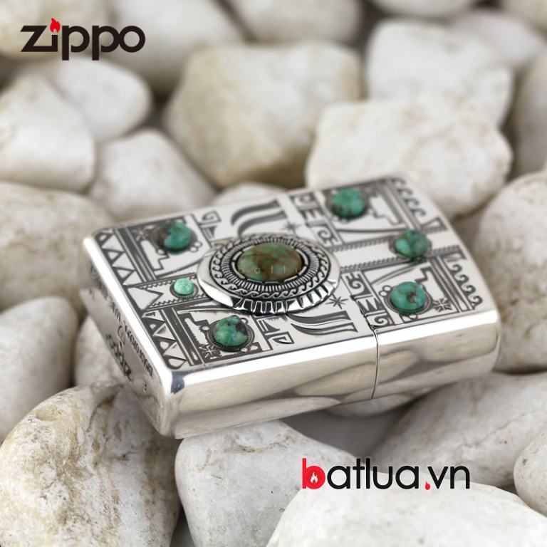 Bật lửa Zippo chính hãng  phiên bản Nhật họa tiết ngọc