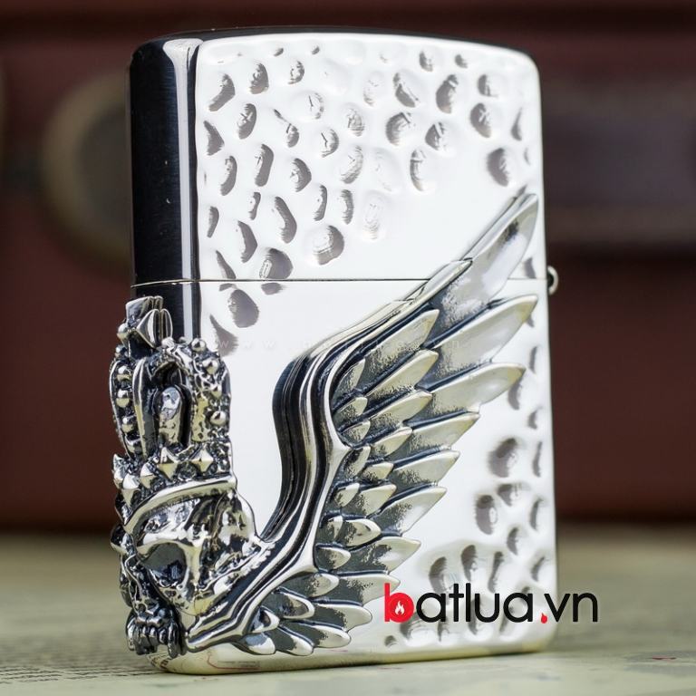 Bật lửa zippo chính hãng biểu tượng cướp biển cánh thiên thần