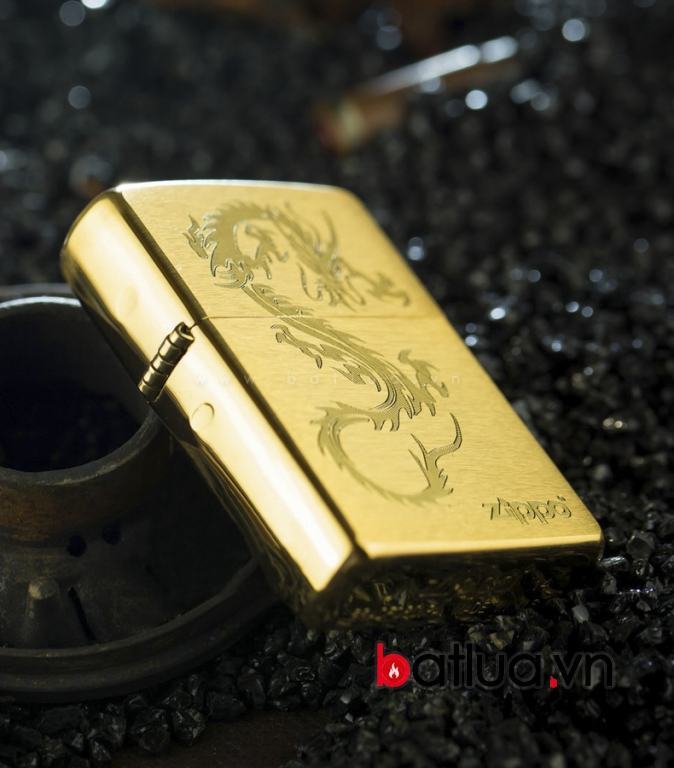 Bật lửa zippo chính hãng đồng phiên bản rồng