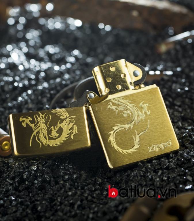 Bật lửa zippo chính hãng đồng phiên bản rồng