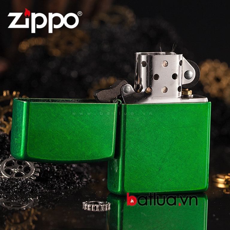 Bật lửa zippo vân xước Lighter Pocket Meadow