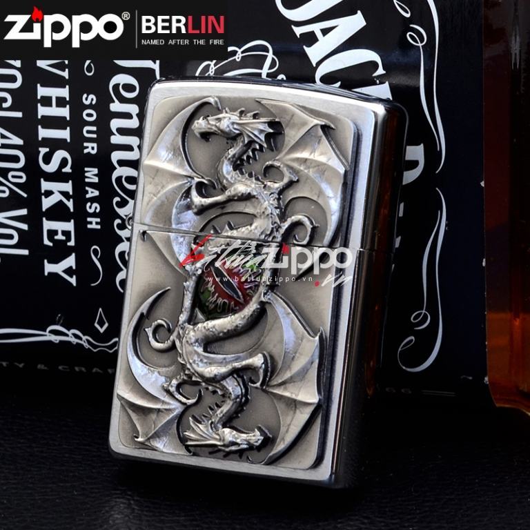 Bật lửa Zippo chính hãng chạm khắc hình mắt rồng