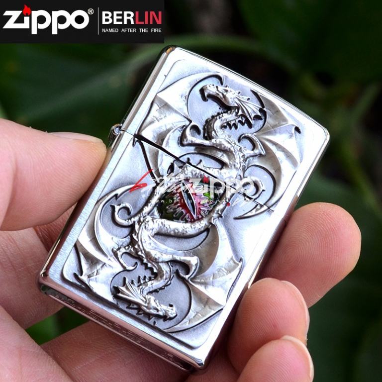 Bật lửa Zippo chính hãng chạm khắc hình mắt rồng