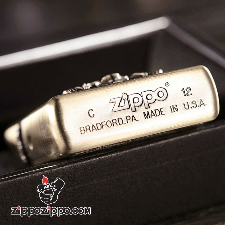 Bật lửa Zippo đồng khắc biểu tượng cướp biển