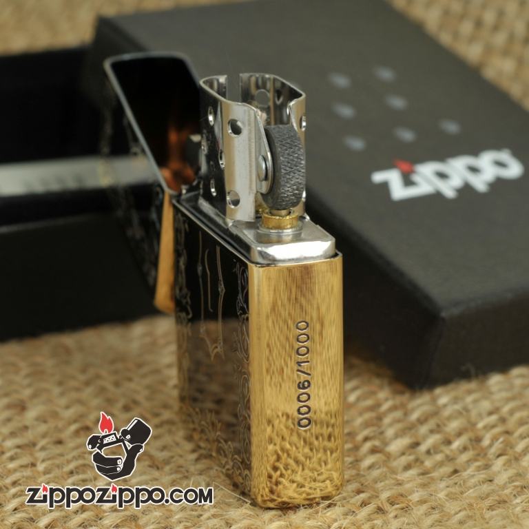 Bật lửa Zippo Đồng khắc hình cánh cửa