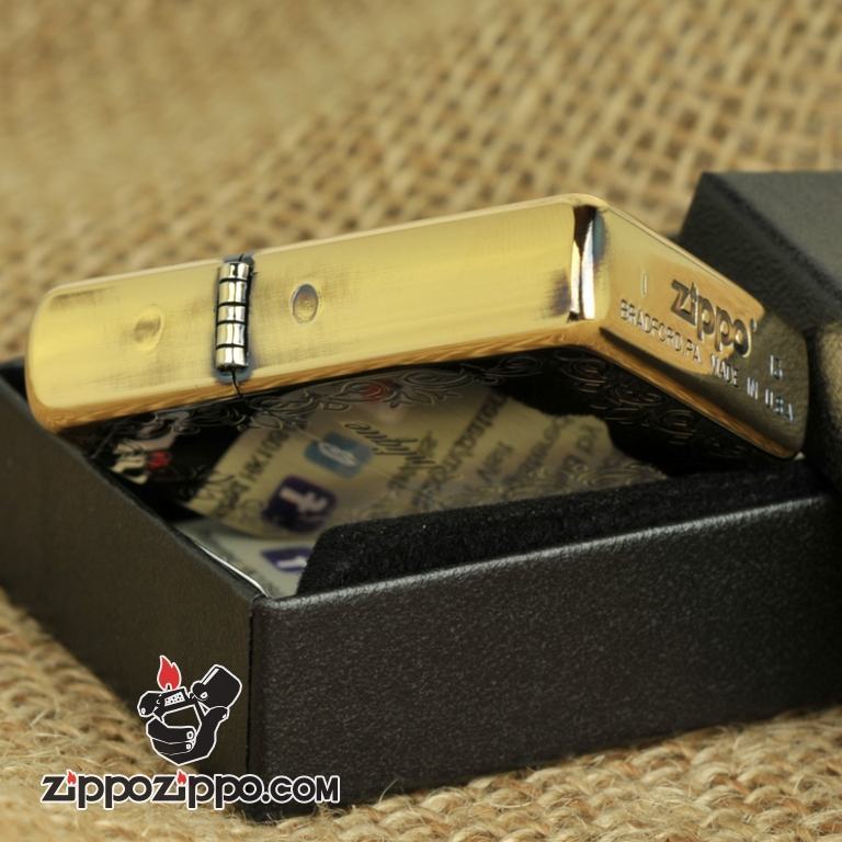 Bật lửa Zippo Đồng khắc hình cánh cửa