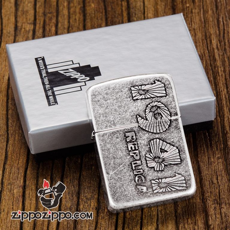 Bật lửa Zippo bạc cổ phiên bản chiến tranh thế giới thứ II