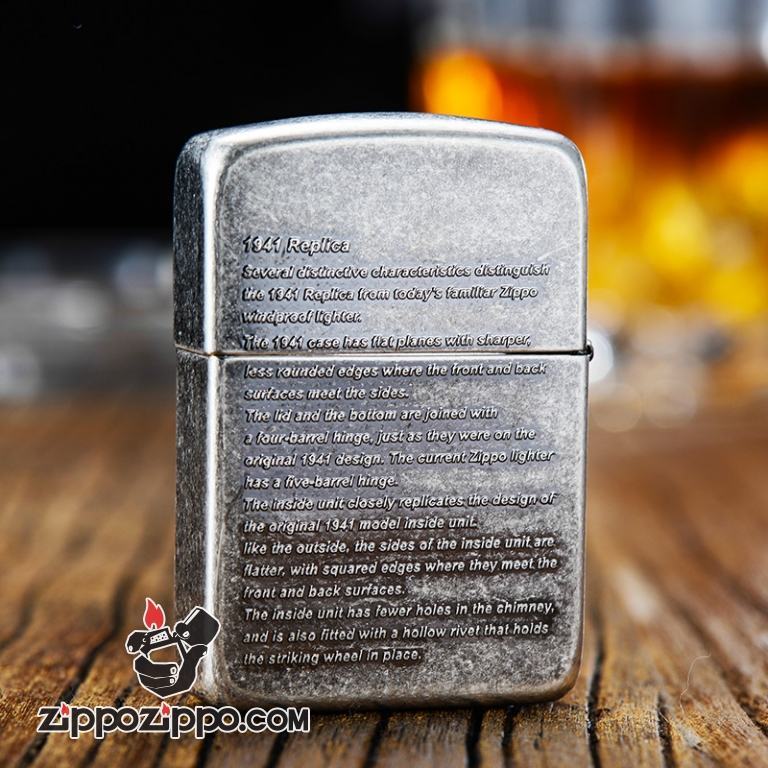 Bật lửa Zippo bạc cổ phiên bản chiến tranh thế giới thứ II