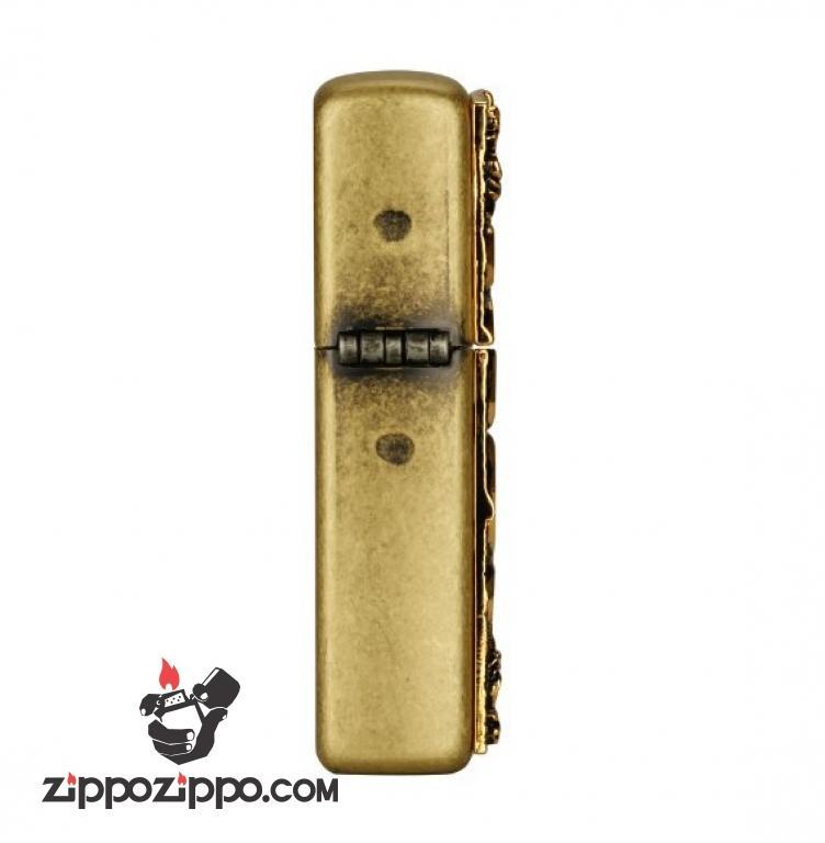 Bật lửa Zippo đồng khắc thánh giá họa tiết nổi