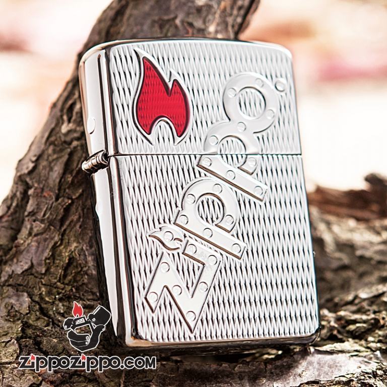 Bật lửa Zippo khắc chữ Zippo nổi