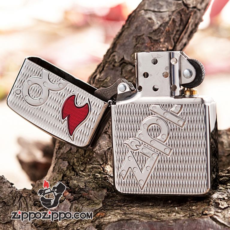 Bật lửa Zippo khắc chữ Zippo nổi