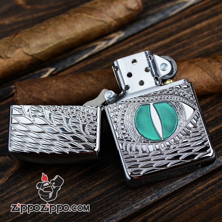 Bật lauwr Zippo phiên bản mắt rồng