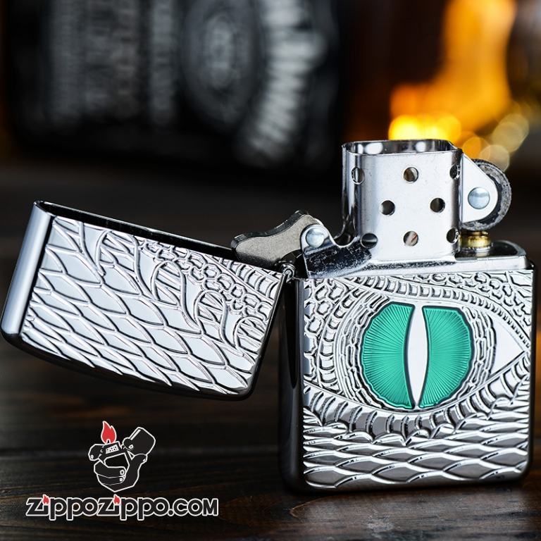 Bật lauwr Zippo phiên bản mắt rồng