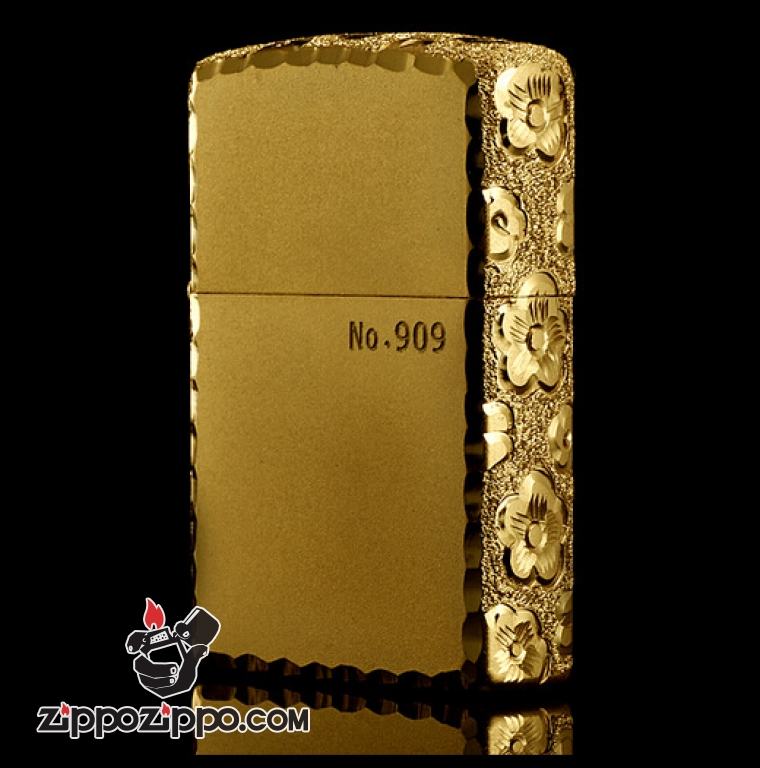 Bật lửa Zippo phiên bản Original khắc cỏ 4 lá bao quanh