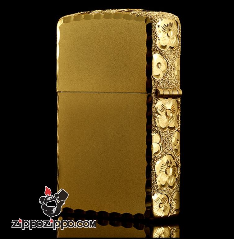 Bật lửa Zippo phiên bản Original khắc cỏ 4 lá bao quanh