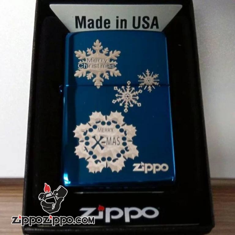 Bật lửa Zippo phiên bản Original in hình bông tuyết