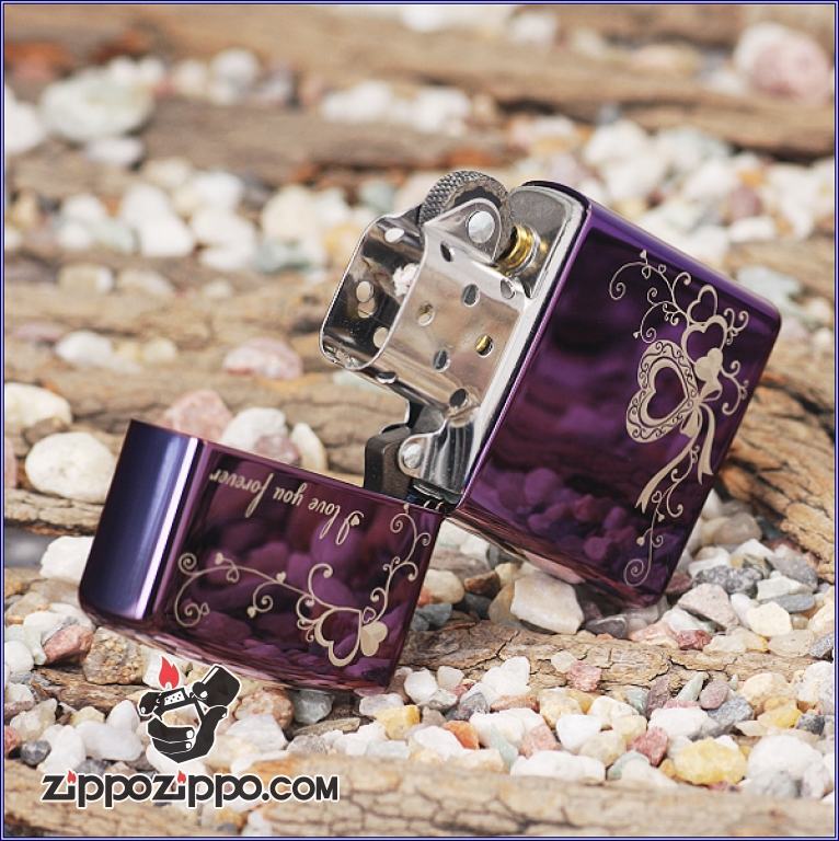 Bật lửa Zippo phiên bản Windproof in hình trái tim