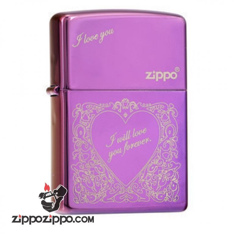 Bật lửa Zippo phiên bản Zibing in hình trái tim