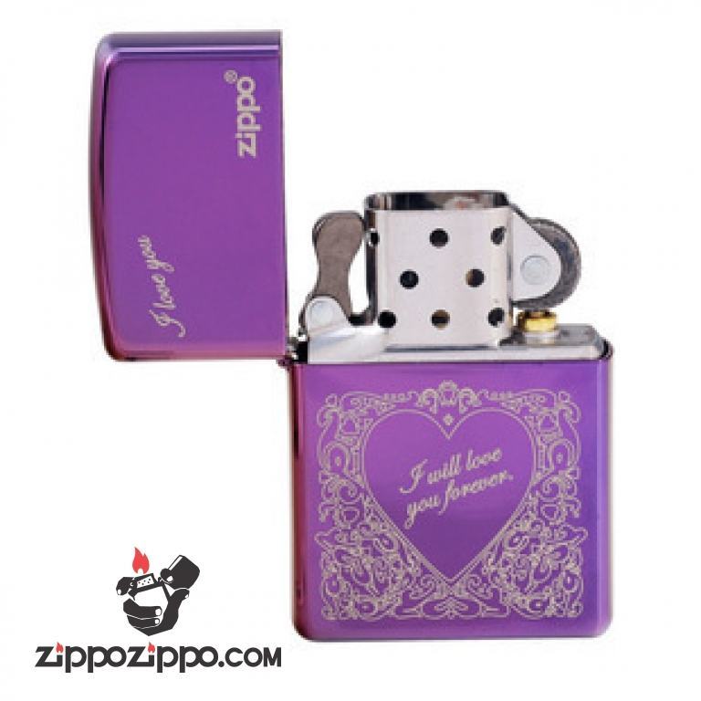 Bật lửa Zippo phiên bản Zibing in hình trái tim