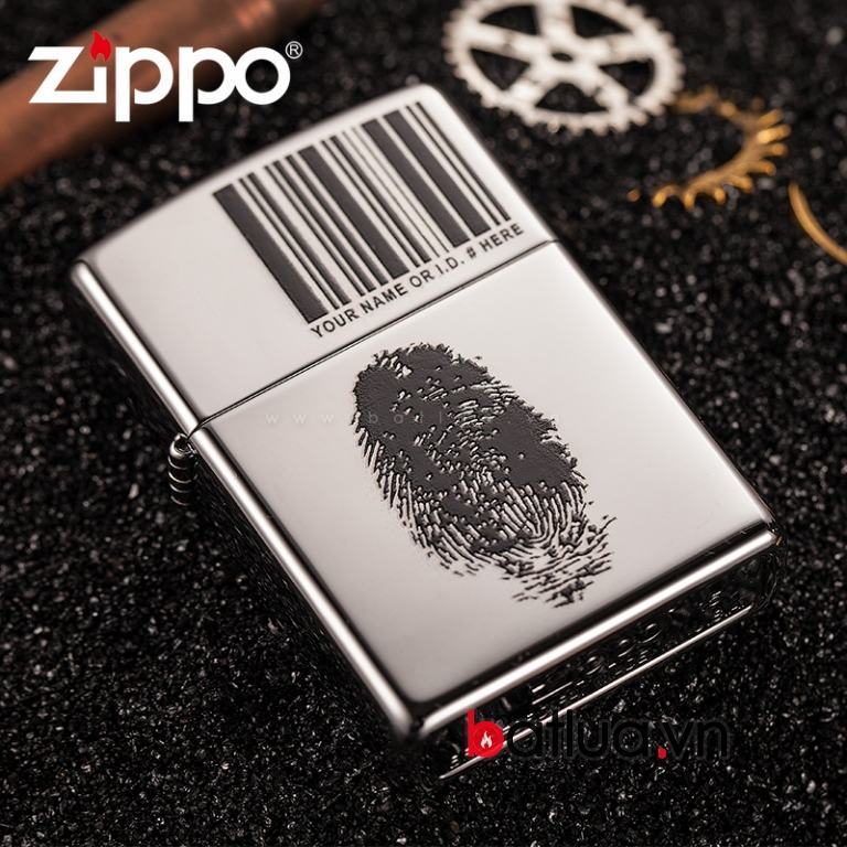 Bật lửa Zippo in dấu vân tay