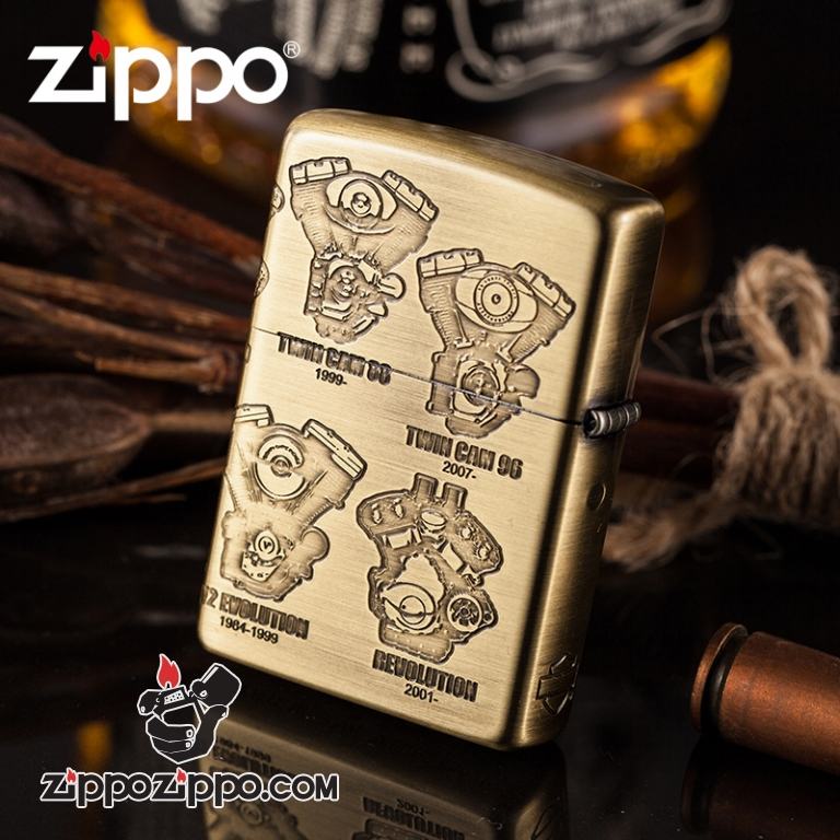 Bật lửa Zippo phiên bản động cơ Harley cổ điển