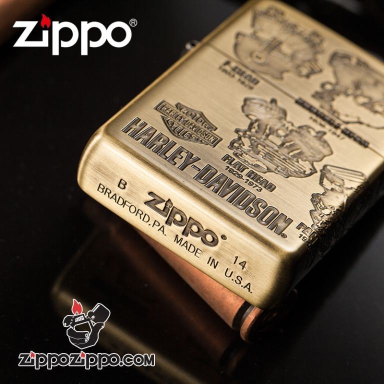 Bật lửa Zippo phiên bản động cơ Harley cổ điển