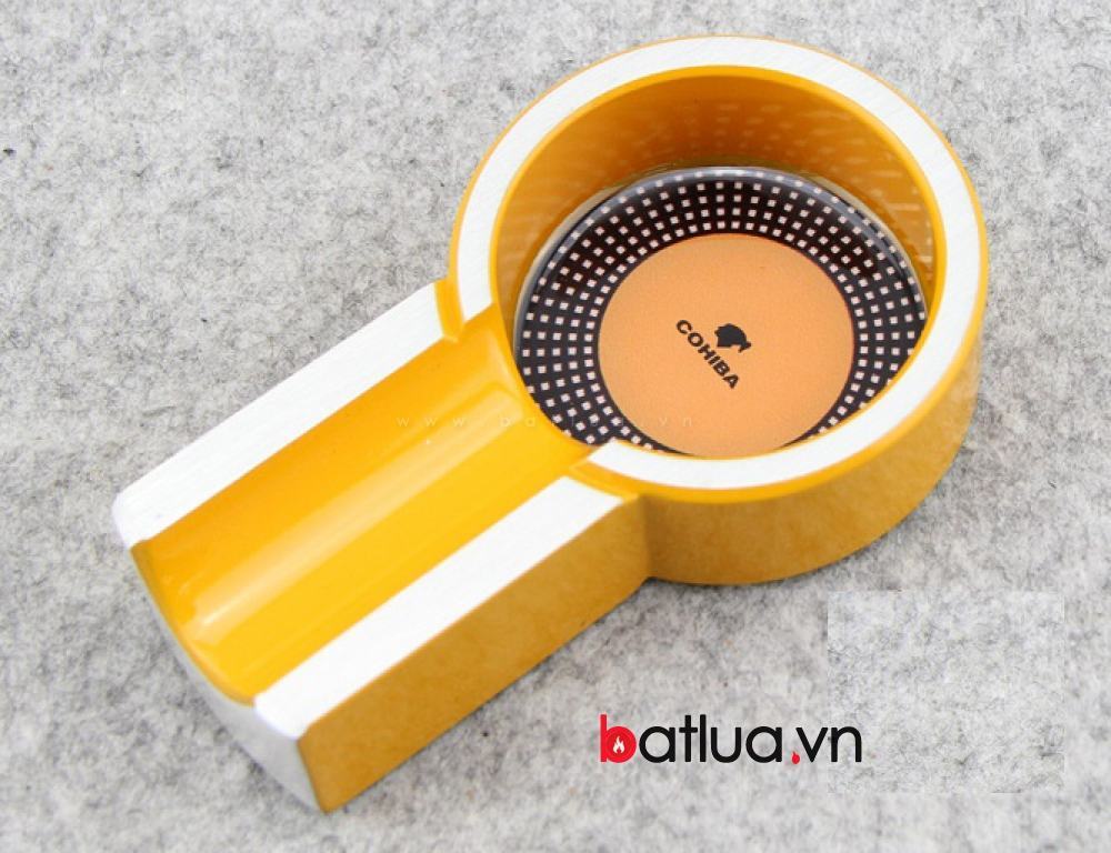 Gạt tàn mini xì ga Cohiba màu vàng