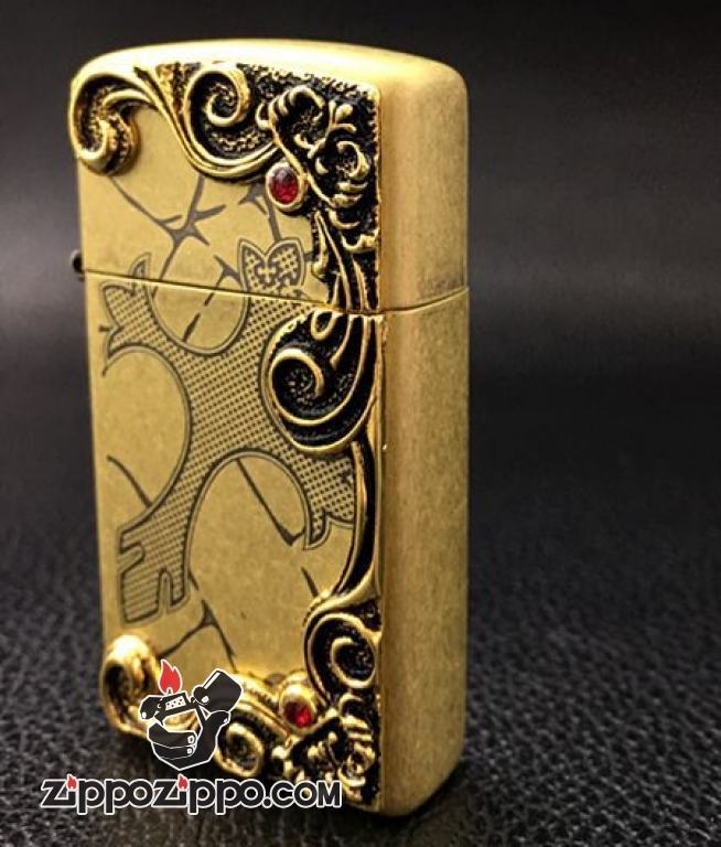 Bật lửa Zippo phiên bản đồng cổ khắc chữ thập