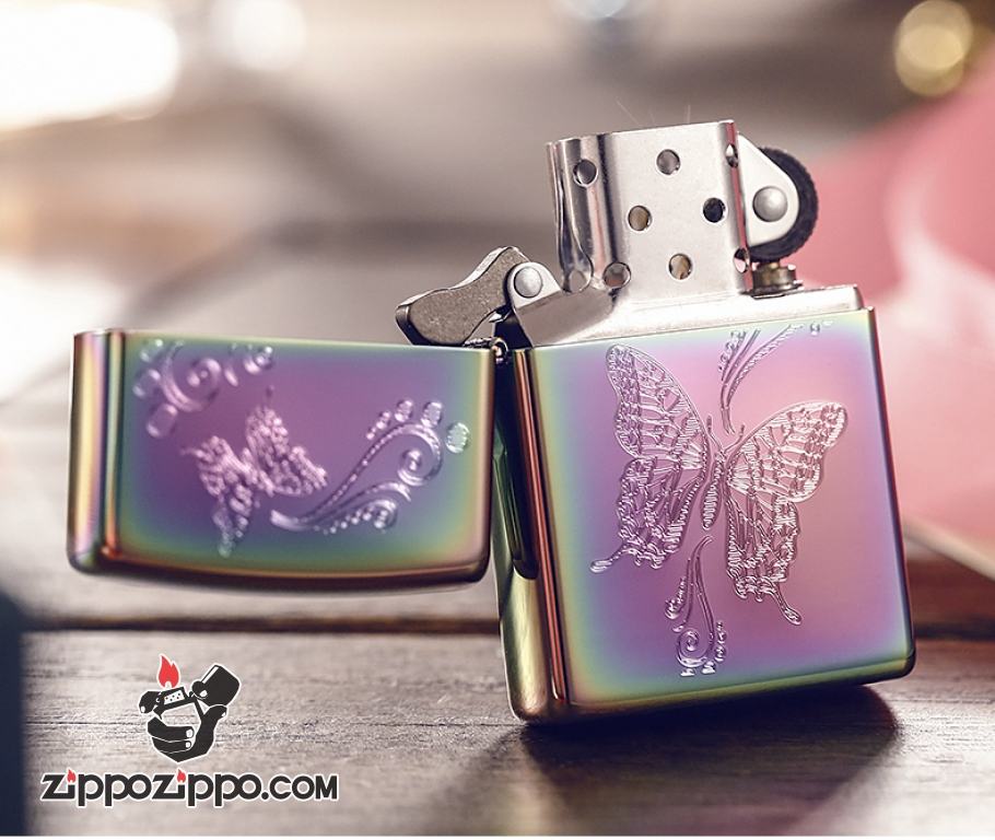 Bật lửa Zippo phiên bản Symphony khắc đôi bướm