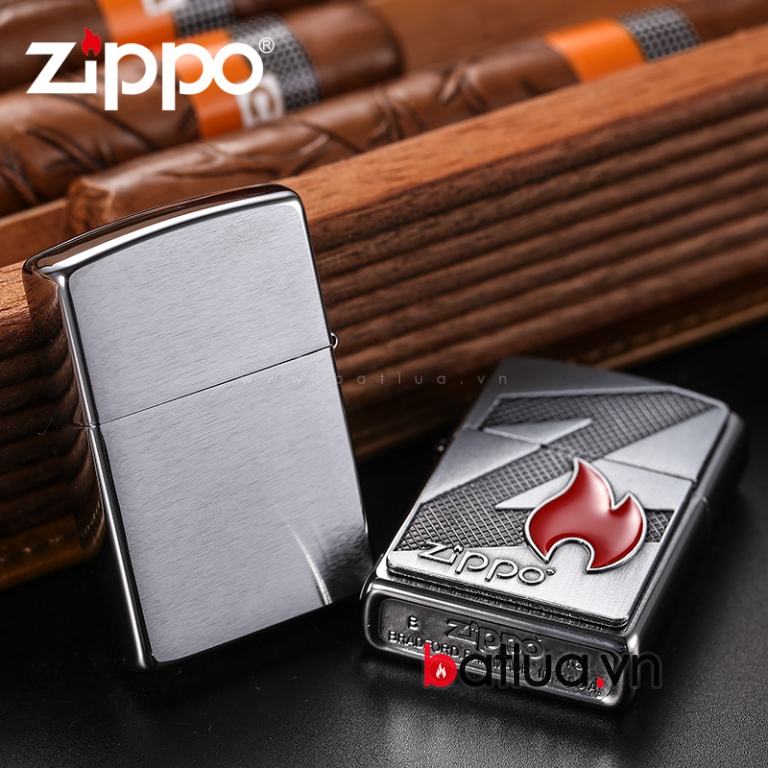 Bật lửa zippo chính hãng 29104 xuất nhật khắc nổi logo zippo