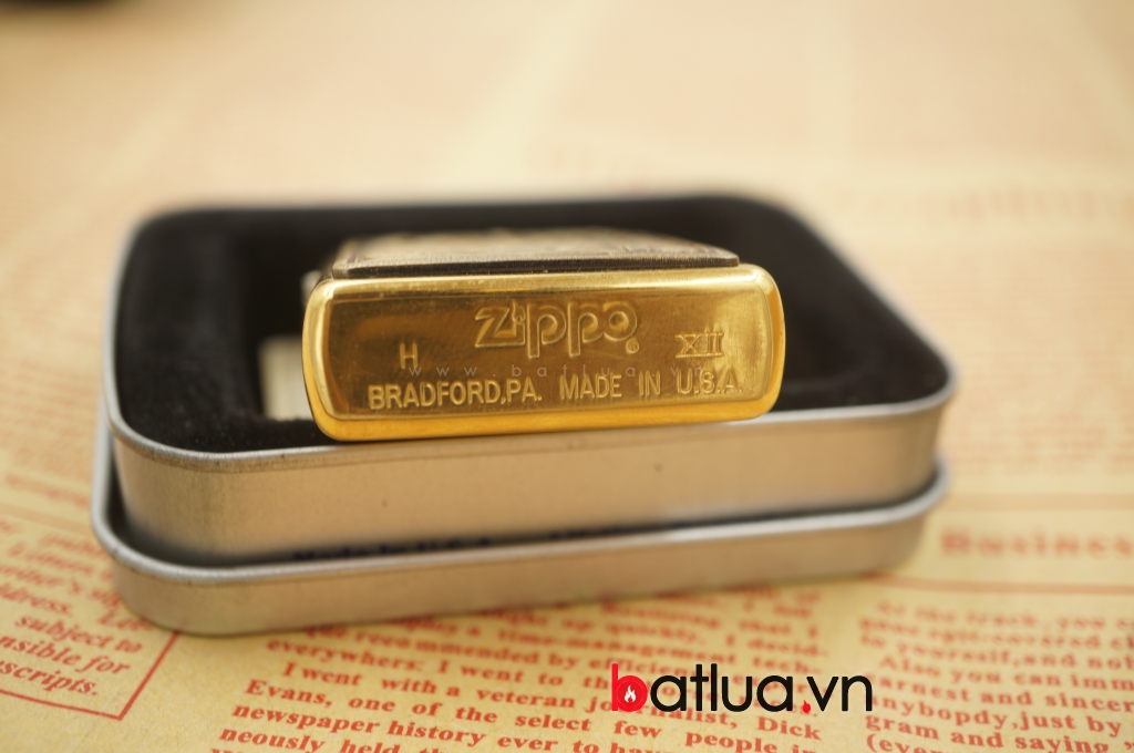 Zippo Cổ Số La Mã Brass Nôi Hình Ai Cập sản xuất năm XV, XVI