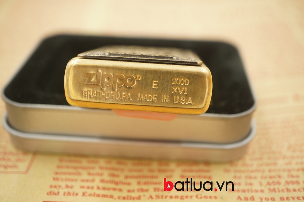 Zippo Cổ Số La Mã Brass Nôi Hình Ai Cập sản xuất năm XV, XVI