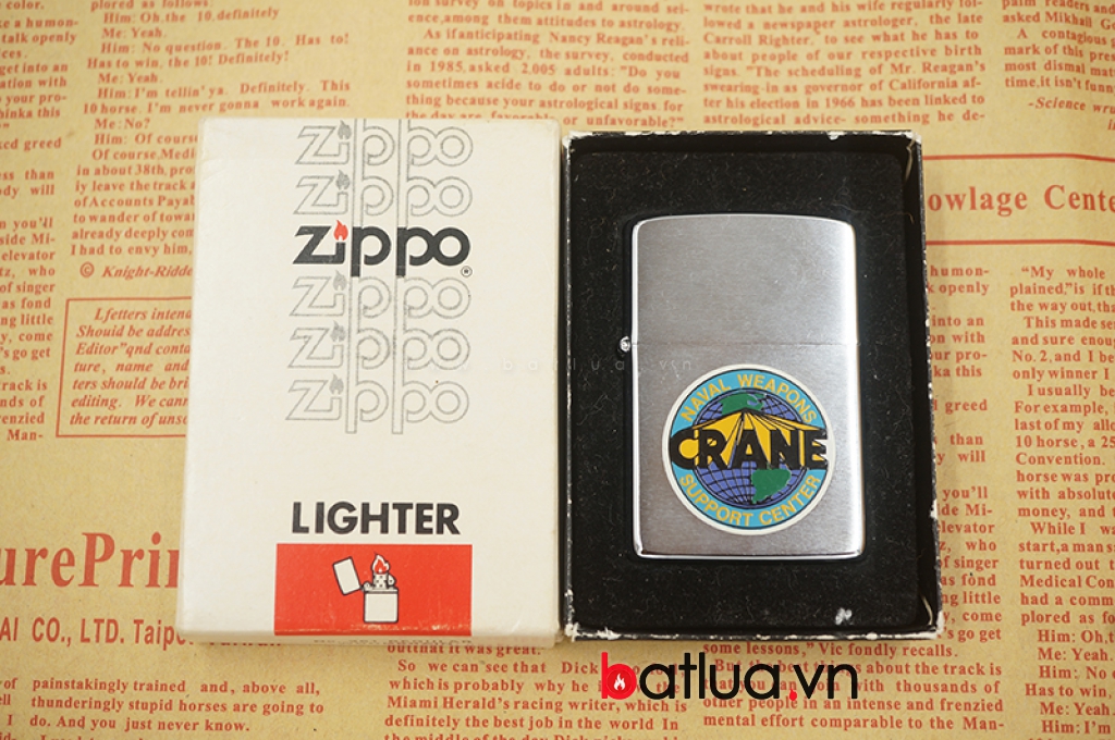 Zippo Cổ USA chính hãng CRANE sẳn xuất năm 1985