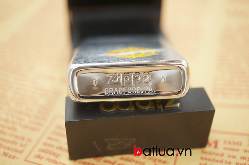 Zippo Cổ chính hãng mầu bạc trơn sản xuất năm 1990