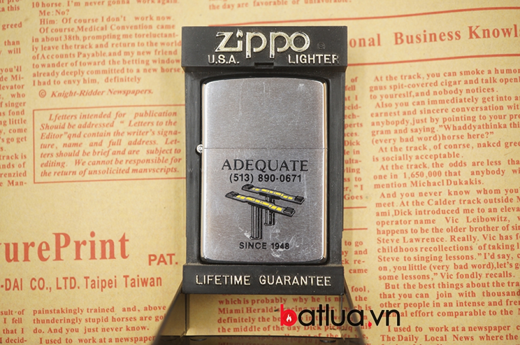 Bật lửa Zippo Cổ Bạc Xước sản xuất năm 1988