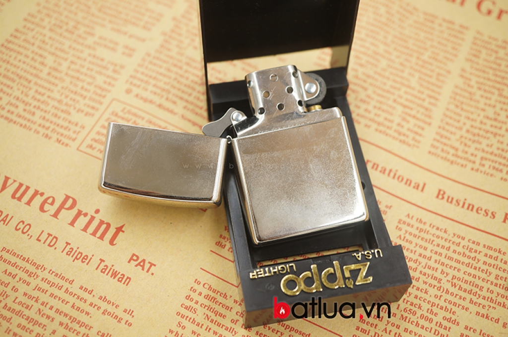 Bật lửa Zippo Cổ Chính hãng trắng trơn sản xuất năm 2000